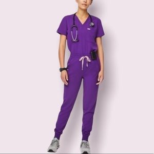 Figs Purple Women's Scrub Set L
